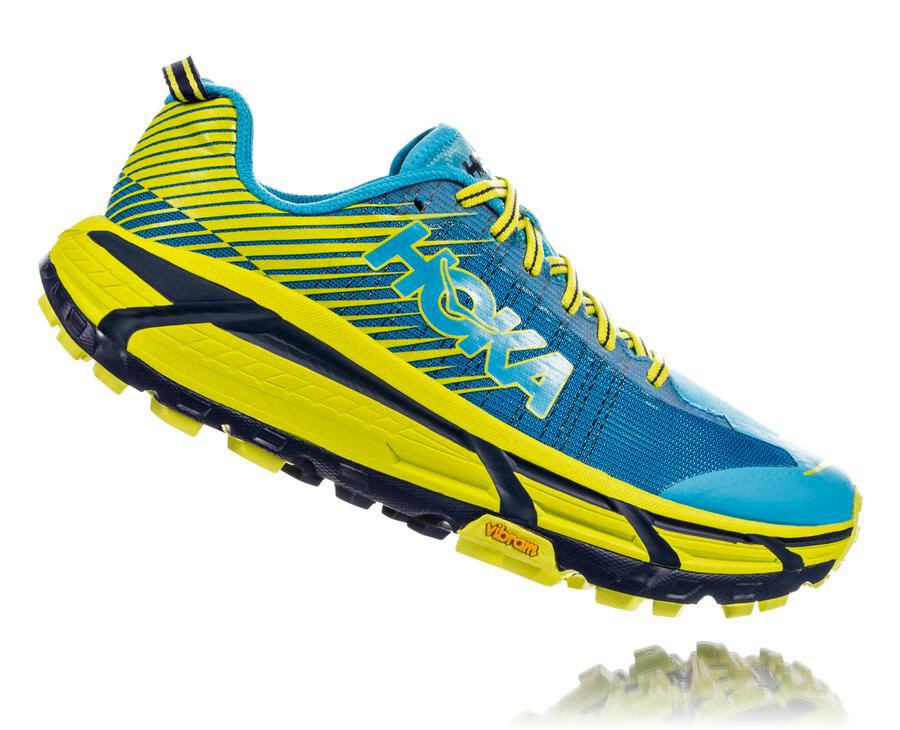 Trail Shoes Mens - Hoka One One EVO Mafate 2 - Blue/Green - OAMHVIN-42